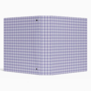 Purple Checkerboard Pattern Binder