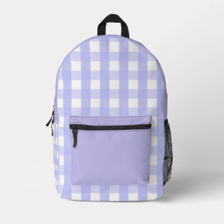 Purple checkprint Cut Sew Bag