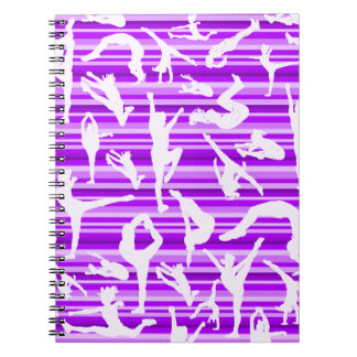 Purple Cheer Silhouette Notebook