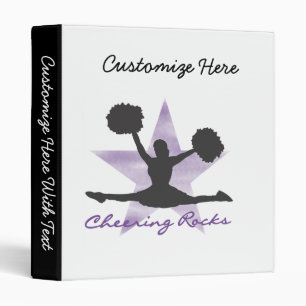 Purple Cheering Rocks T-shirts and Gifts Binder