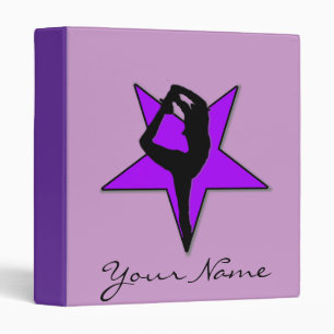 Purple cheerleader Avery binder