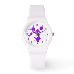 Purple Cheerleader Custom Watch