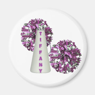 Purple Cheerleader Magnet