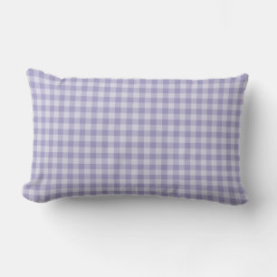 Purple Chequerboard Pattern Lumbar Pillow