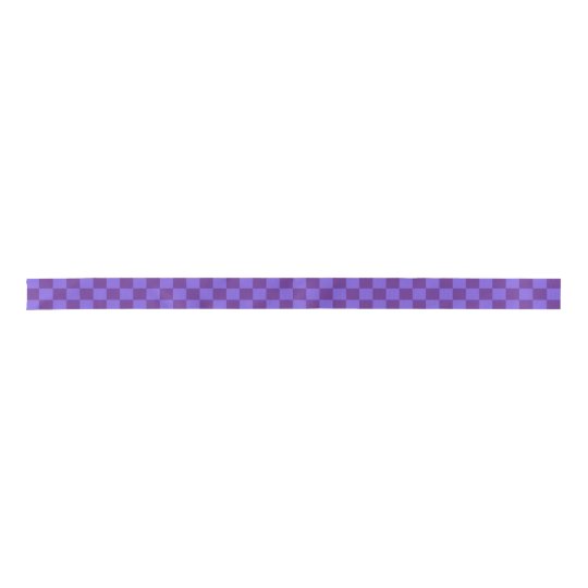 Purple Chequered Satin Ribbon