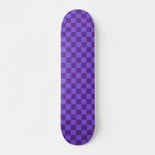 Purple Chequered Skateboard