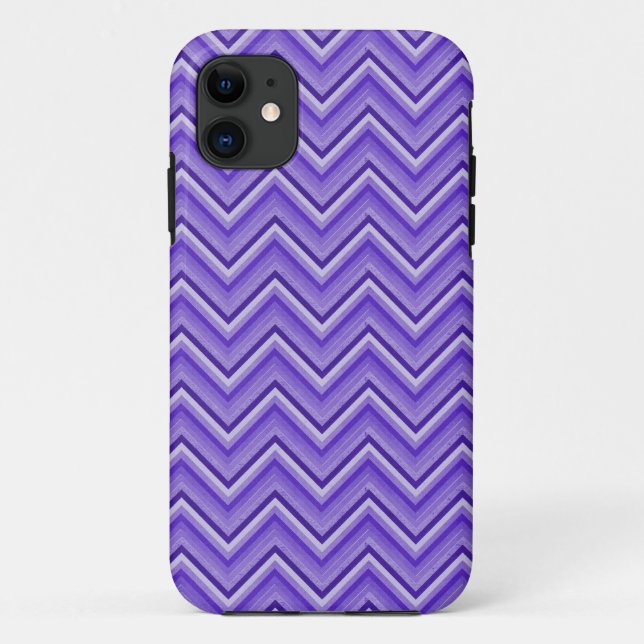Purple Chevron Case-Mate iPhone Case (Back)