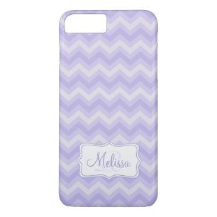 Purple chevron patterned iPhone 7 plus case
