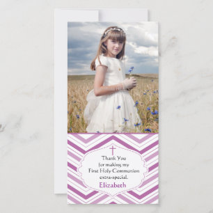 Purple Chevron, Religious Photo Card