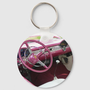 Purple Chevy Bel Air Keychain