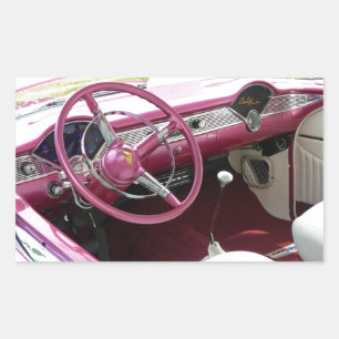 Purple Chevy Bel Air Sticker