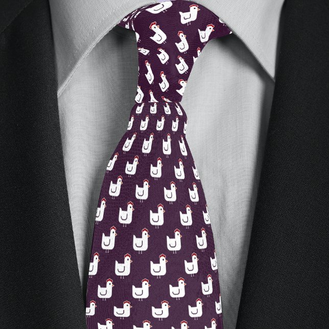 Purple Chicken Farmer Tie (Creator Uploaded)