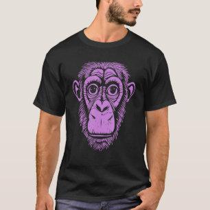 Purple Chimpanzee Ape Not Monkey Cute Chimp T-Shirt
