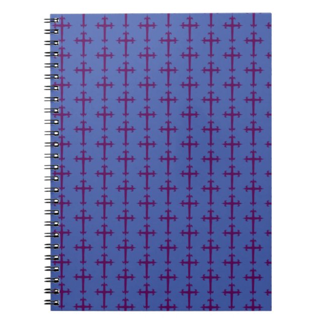 Purple Christian Cross Notebook (Front)