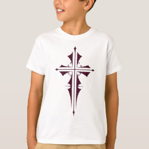 Purple Christian Cross T-Shirt