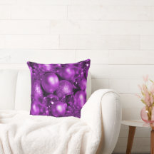 Purple Christmas Baubles