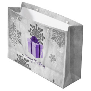 Purple Christmas Cadeau de vacances Sac cadeau
