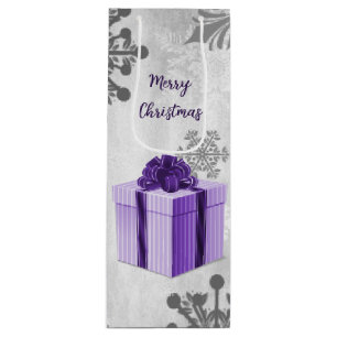 Purple Christmas Cadeau Vacances Sac cadeau