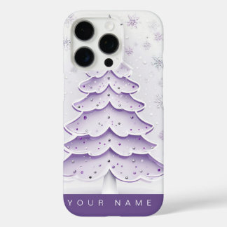 Purple Christmas iPhone 16 Pro Case