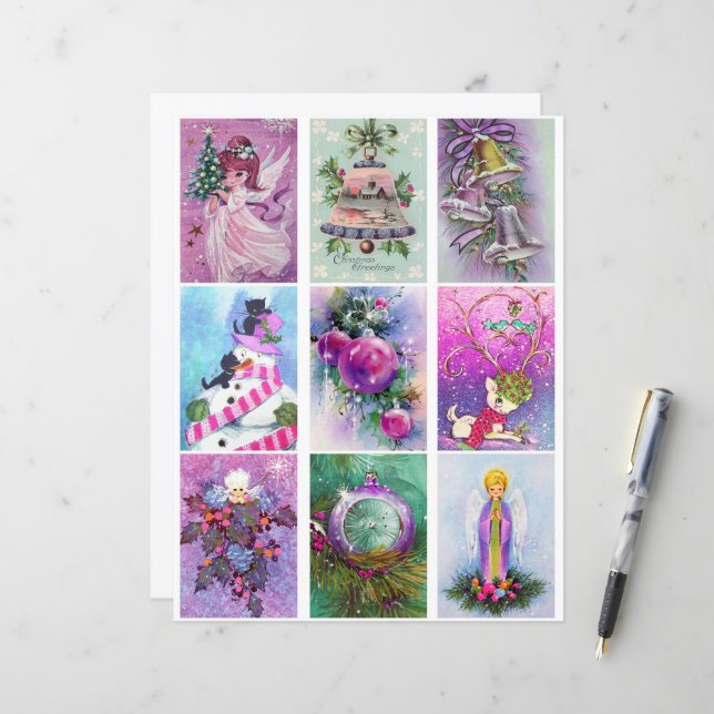Purple Christmas Clipart  (Front/Back In Situ)