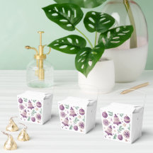 "Purple Christmas Ornament and Bell Favour Box"