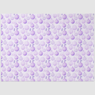 Purple Christmas Ornaments Pine Leaves Christmas Tissue Paper