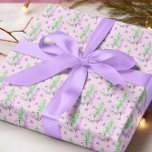 Purple Christmas Tree Pattern Holiday  Wrapping Paper<br><div class="desc">This design may be personalized by choosing the Edit Design option. You may also transfer onto other items. Contact me at colorflowcreations@gmail.com or use the chat option at the top of the page if you wish to have this design on another product or need assistance with this design. See more...</div>