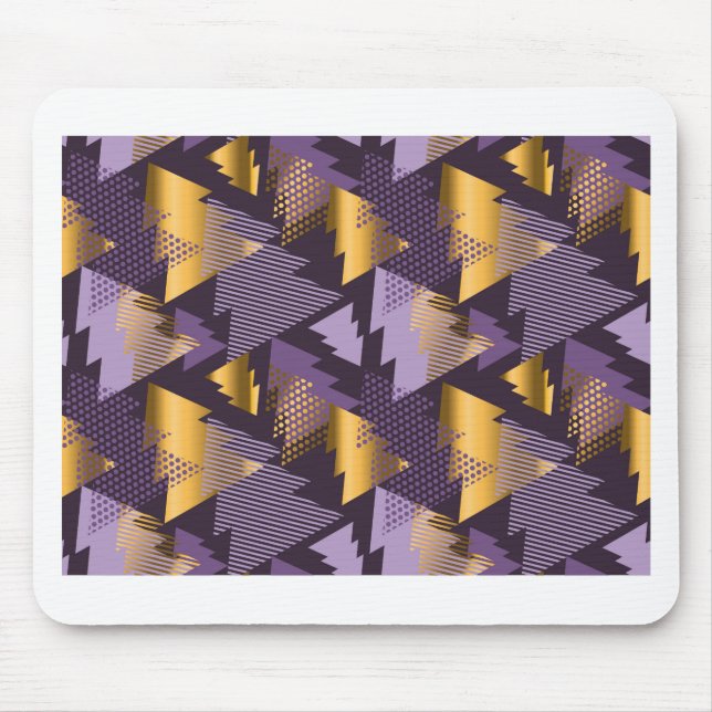 purple christmas trees mouse pad (Front)