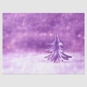 Purple Christmas Winter Wonderland Tissue Paper