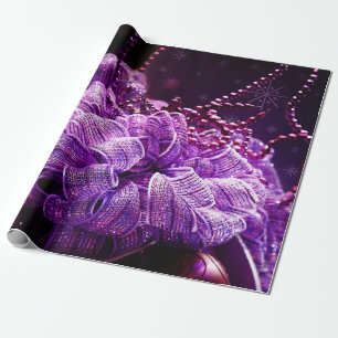 Purple Christmas -  wrapping paper