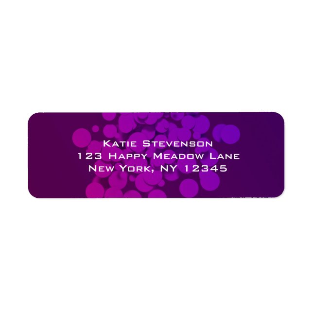 Purple Circles Abstract Background (Front)