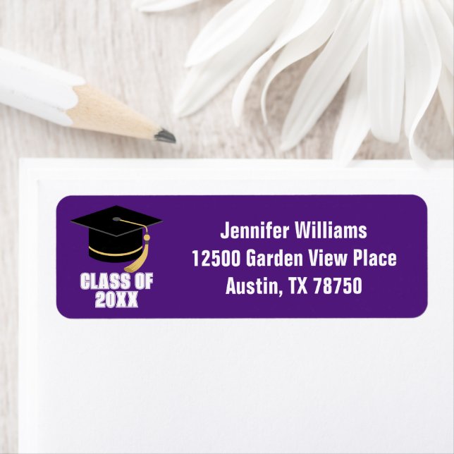 Purple Class of 2023 Graduation Return Address (Insitu)