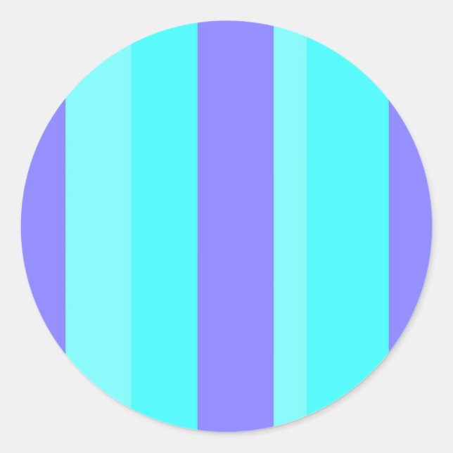 Purple Classic Round Sticker (Front)