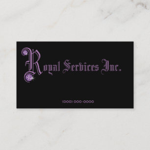 Purple Classy Rhinestone Design Template Diamonds Business Card