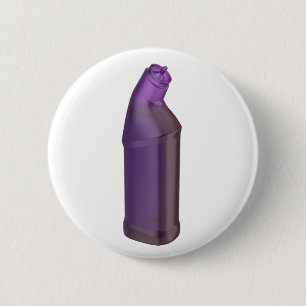 Purple cleaning liquid bottle 2 inch round button