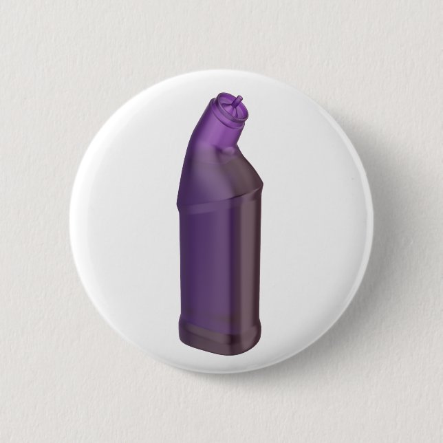 Purple cleaning liquid bottle 2 inch round button (Front)