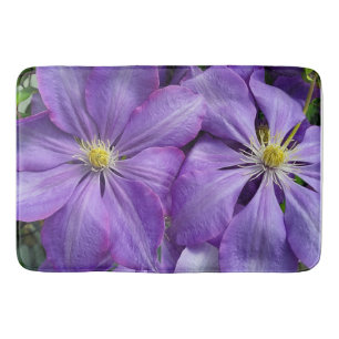 Purple clematis beauty    bath mat