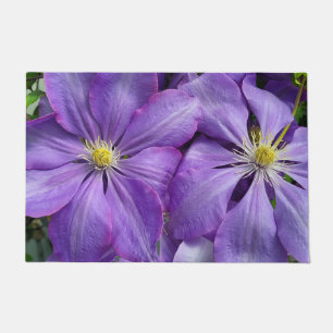 Purple clematis beauty   doormat
