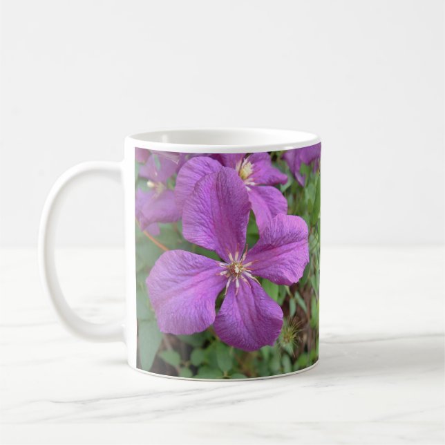 Purple Clematis Cup (Left)