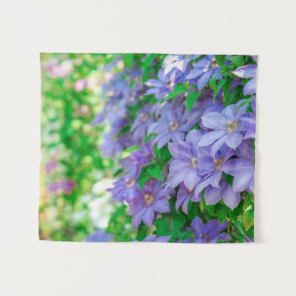 Purple Clematis flower Tapestry