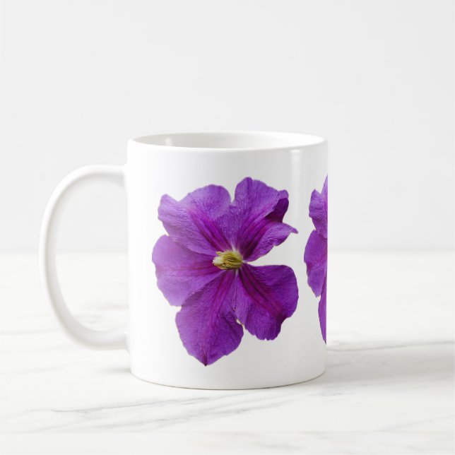 Purple Clematis Mug (Gauche)