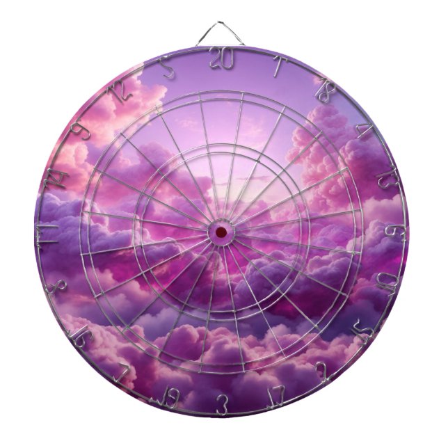 Purple Cloud Dart Board (Front)