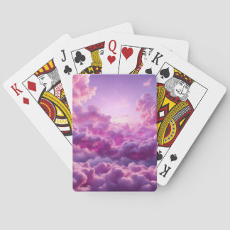 Purple Cloud Dart Board Playing Cards