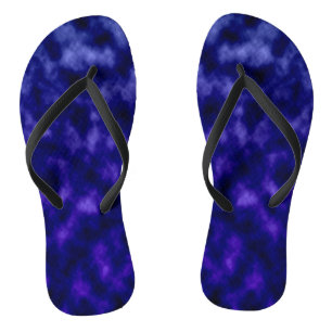 Purple Clouds Flip Flops
