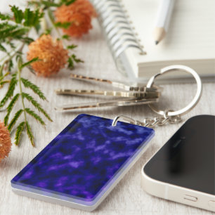 Purple Clouds Keychain