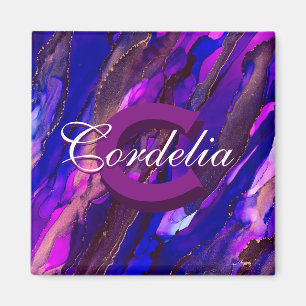 Purple Cloudscape with Copper Magnet