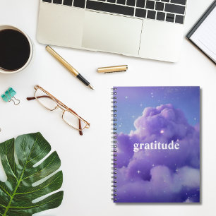 Purple Cloudy Aesthetic Gratitude Journal