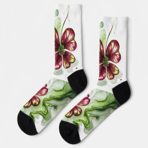 PURPLE CLOVER BLOOM SOCKS