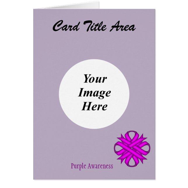 Purple Clover Ribbon Template by Kenneth Yoncich (Front)