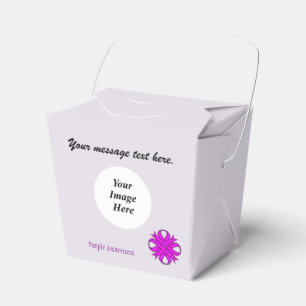 Purple Clover Ribbon Template by Kenneth Yoncich Favor Box